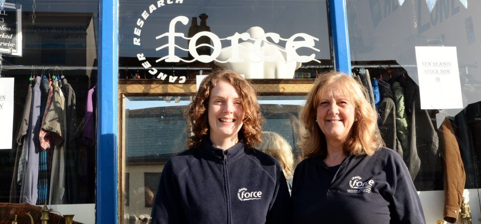 FORCE Shop manager Anna Heard (left) and assistant Sue Stone