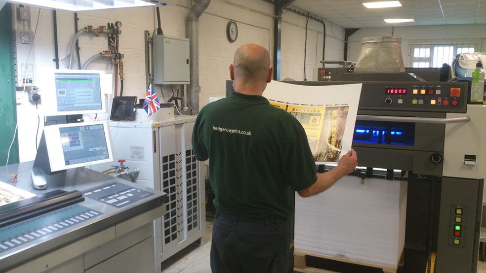 First job on the press