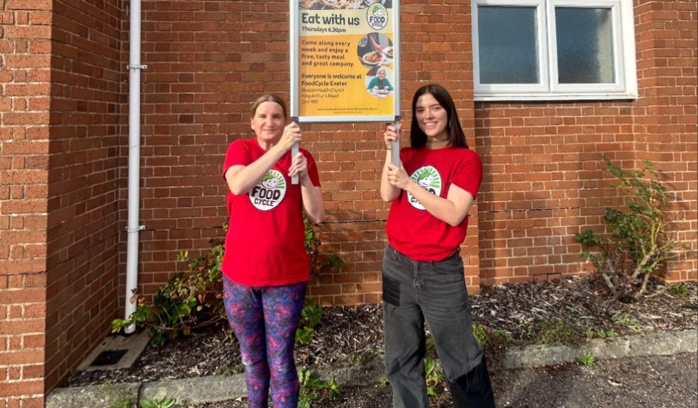 FoodCycle South West Regional Manager Jemma Pembury (right) with Clover Mehrlich, FoodCycle Project Support Officer for the South West.