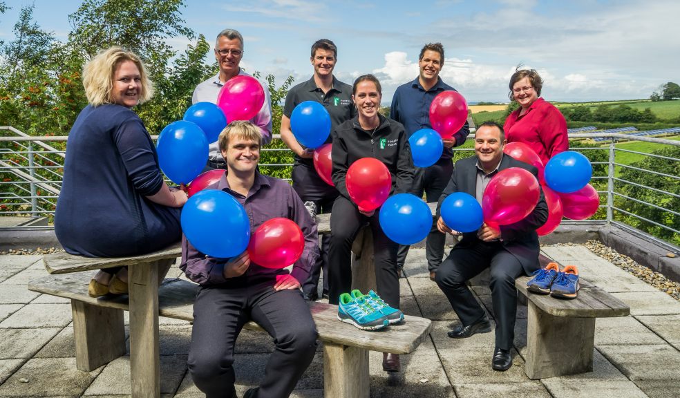 Forest Fuels' Michelmores 5k team - Cathy Holland, Sophie Williams, Dee Drew, Graham McNicholl, Neal Green, Martin Jarman, Andrew Northmore & Rhod Hughes.