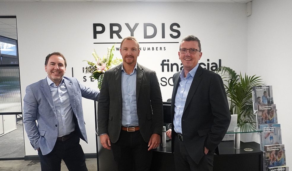 L – R: Nick Cross (Finance Director), James Priday MD of Prydis Wealth & CEO of PI Investment Services) and Gary Randall (MD Prydis Accounts). Photo credit: Akmaral Parnell.