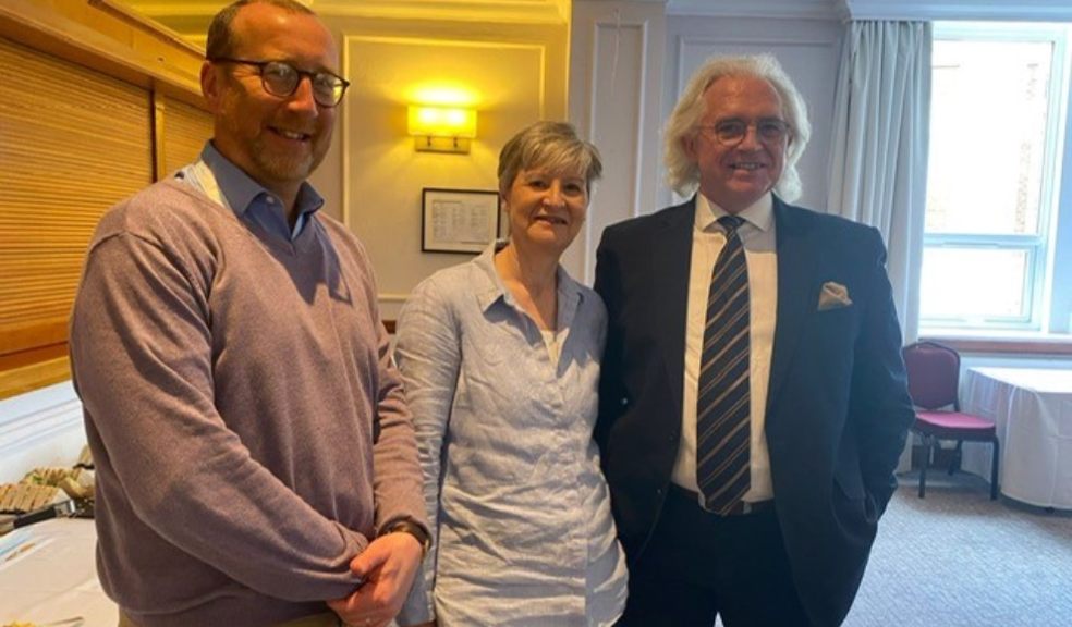 L-R: David Ralph, CEO Heart of the South West LEP, Caryl Gibson, ICB South West Branch Chair and Garry Carter, President, ICB Global.