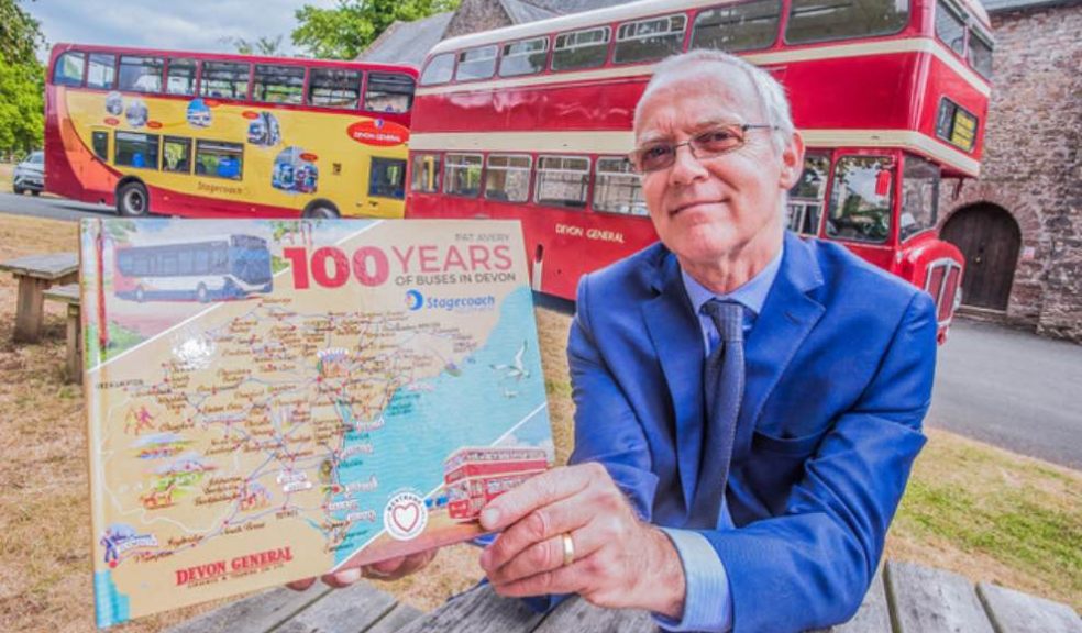 The commemorative book ‘100 years of bus travel’ by Author, Pat Avery