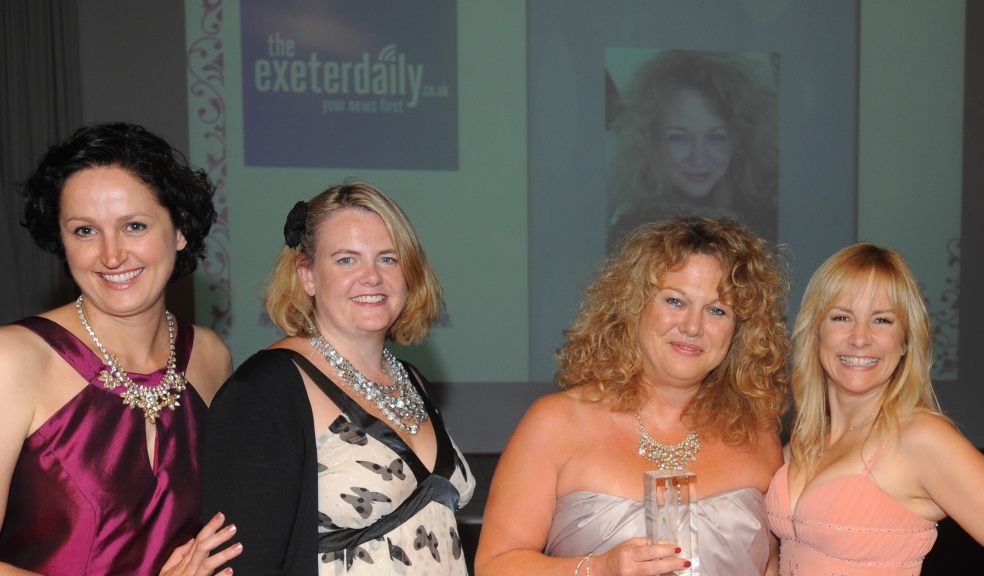 Celia Delaney (Speaking Success and host of the Devon Venus Awards), Natalie Vizard (Editor, The Exeter Daily), Tracey St Anton (Boswell Farm Cottages) and Tara Howard (founder of the Venus Awards)