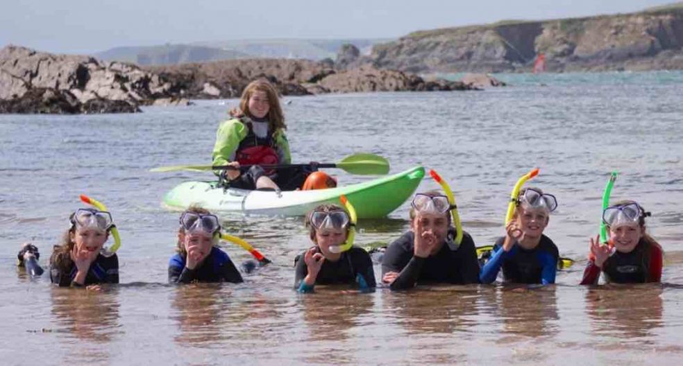 Georgina Weston snorkelling session. Credit Emma Reece.