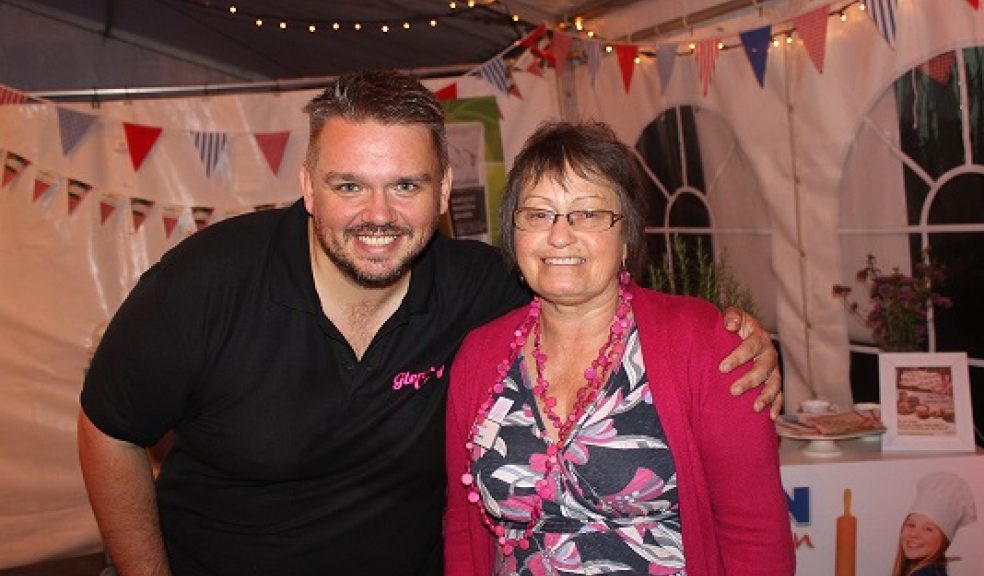 Glen Cosby and Penny Mason at the Big Devon Bake Off launch