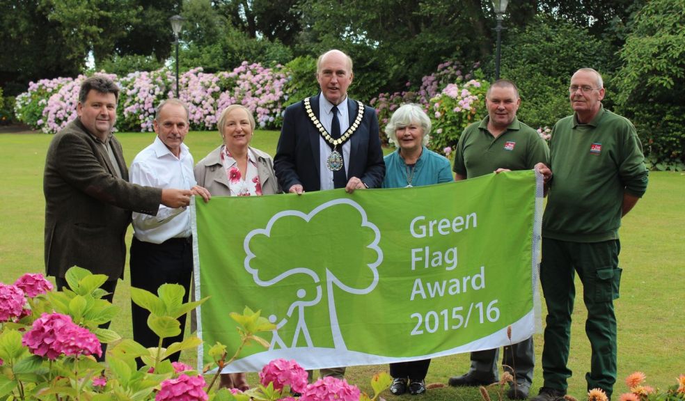 Green flag Connaught Gardens in Sidmouth
