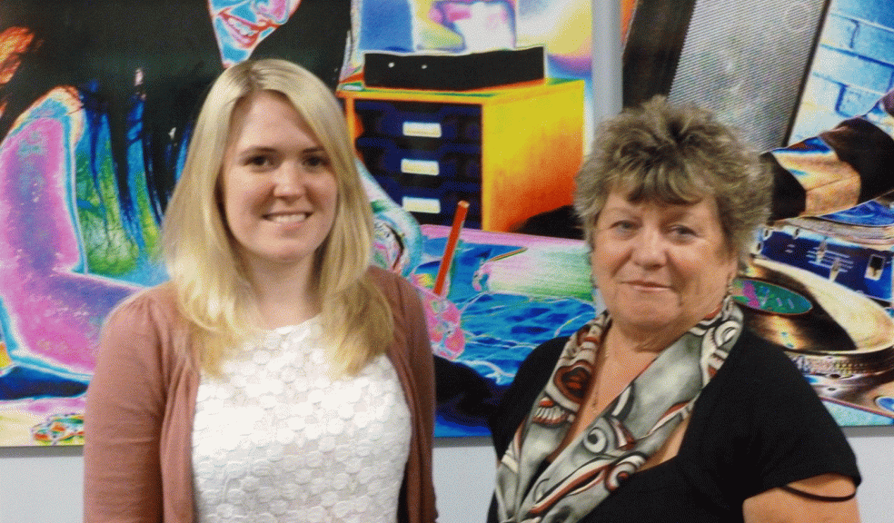 City Councillor Rosie Denham and County Councillor Olwen Foggin at Grenville Youth Club