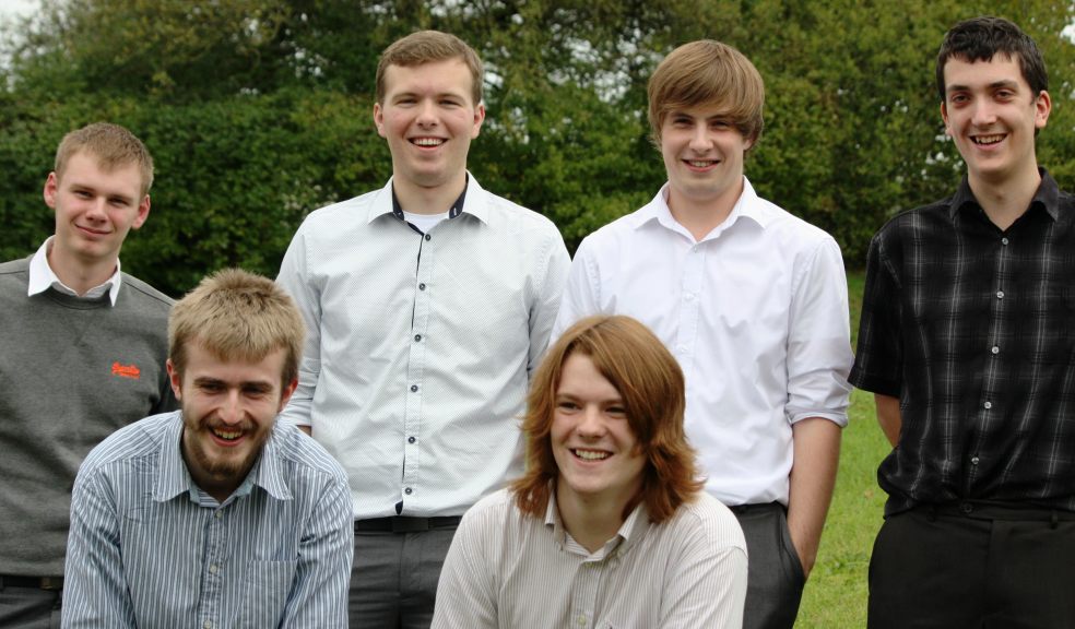 Cosmic Apprentices - top row James Bull, Alex Jackson, Jack Bukin, Chris Mason, front row, Jack Laurence, Toby Rutherford