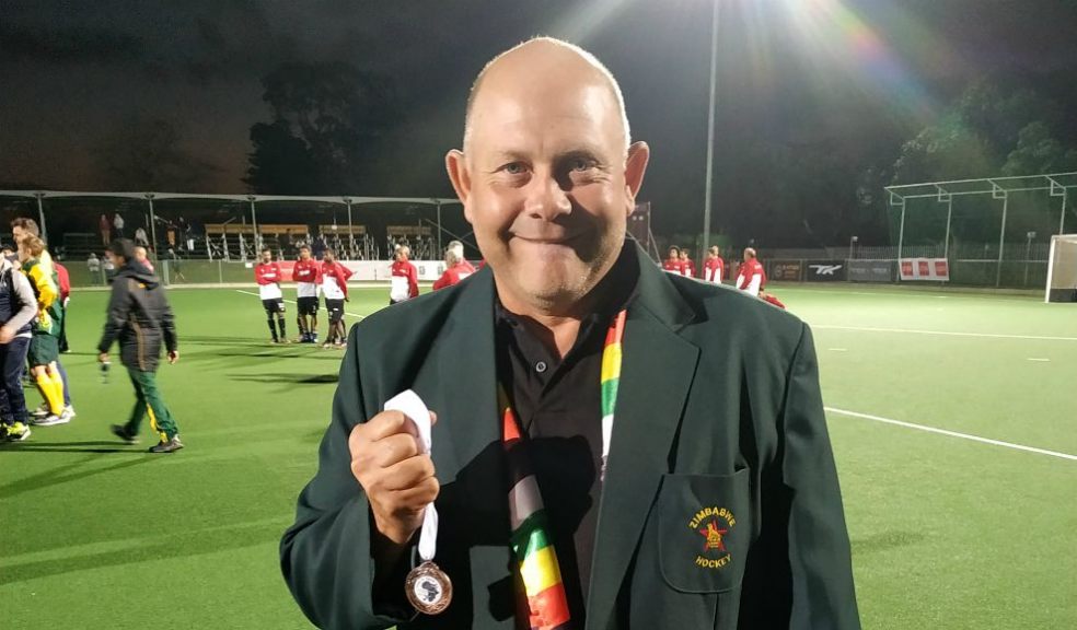 Gus Mcvey with his bronze medal