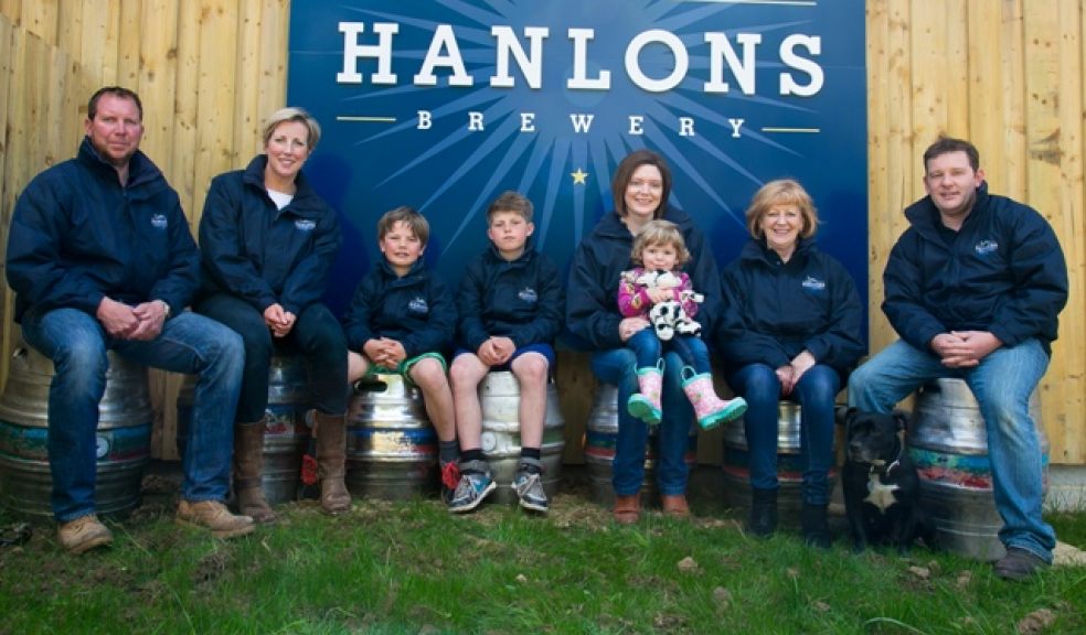 Jim Bungard (far left) and Dan Taylor (far right) with their wives Sam and Sam (who both work in the business too) and their children, and Dan’s mother Sue Taylor
