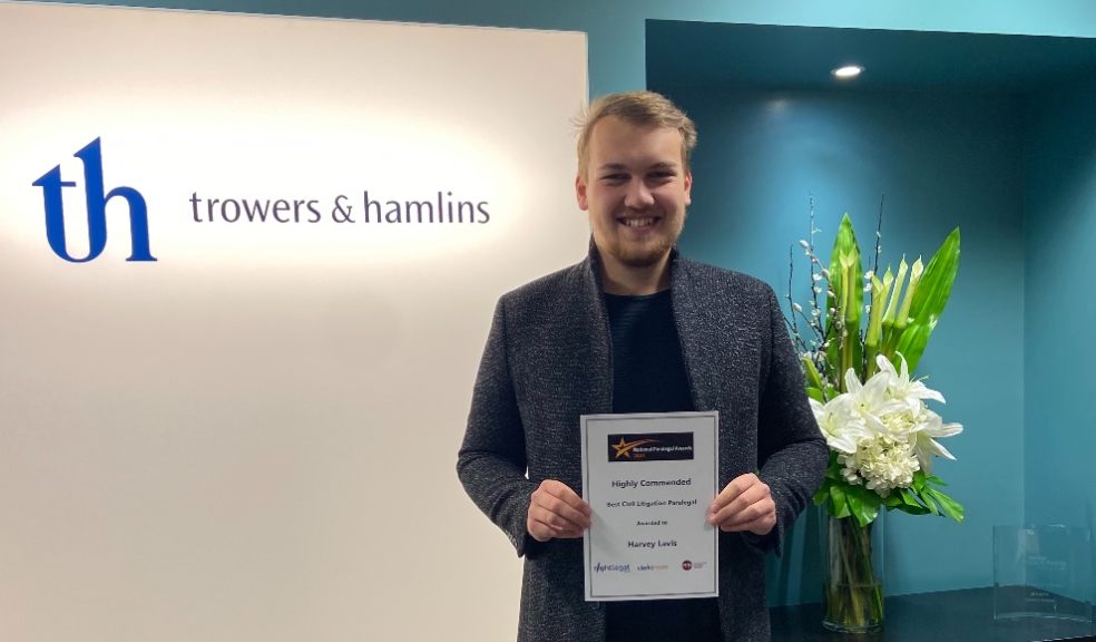 Harvey Lavis was highly commended for his work in the Best Civil Litigation Paralegal category