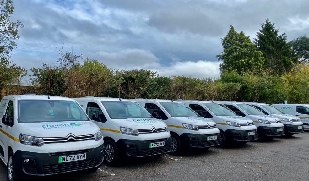 Highways van replacements. Image: Devon County Council
