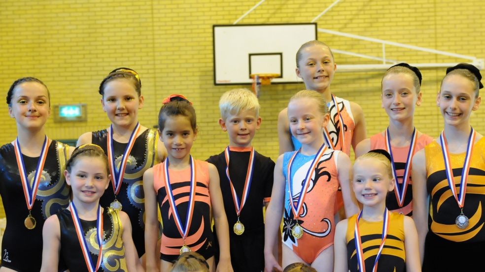 Honiton Gymnastics Club's medal winners