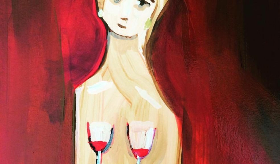 Original artwork by Anna Fitzgerald, the painter behind WooHoo, Art with a Laugh