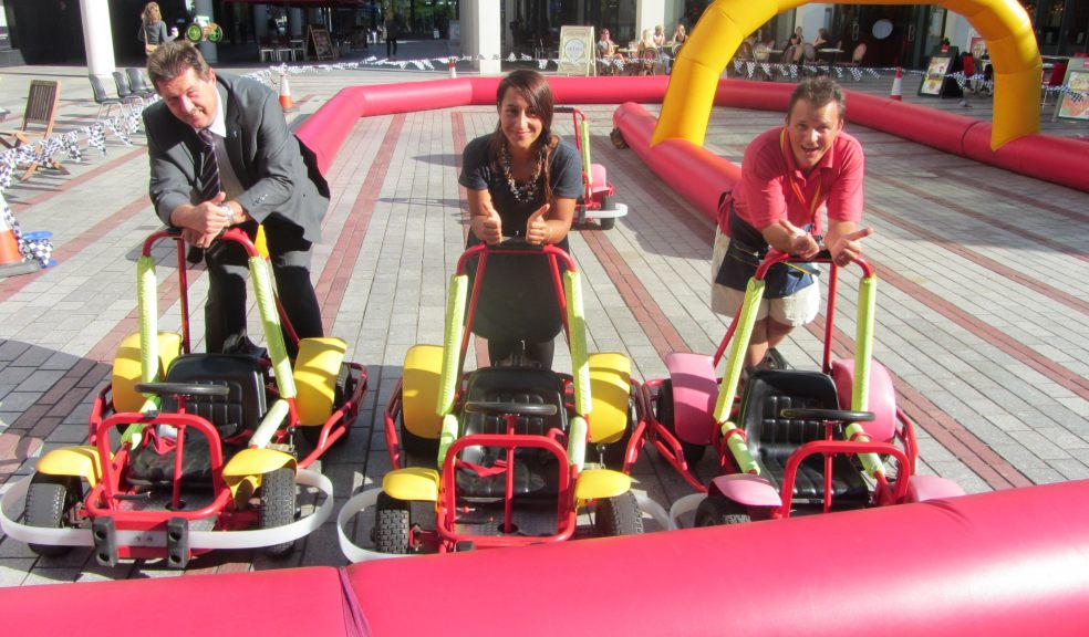 Go Kart Party Go Fundraising In Princesshay The Exeter Daily