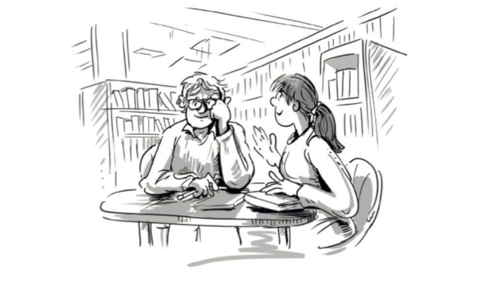 Illustration by Mark Hannon, from the forthcoming book When Time Aligns: Stories of Care From a Dementia Companion.