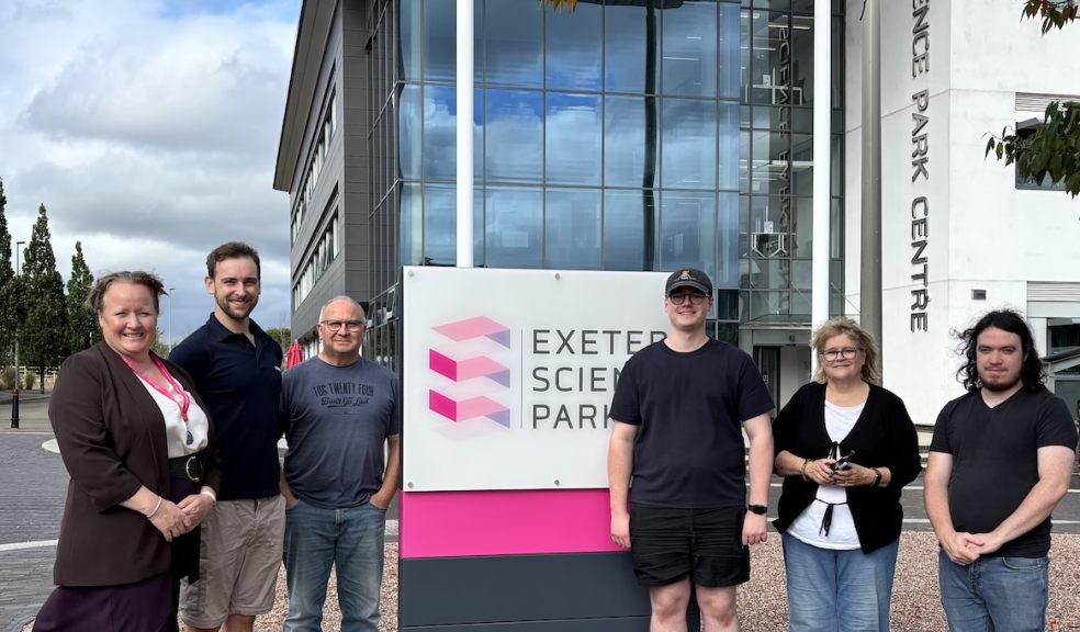 Lindsay Lucas, of Exeter Science Park, pictured left, with the team from Merac