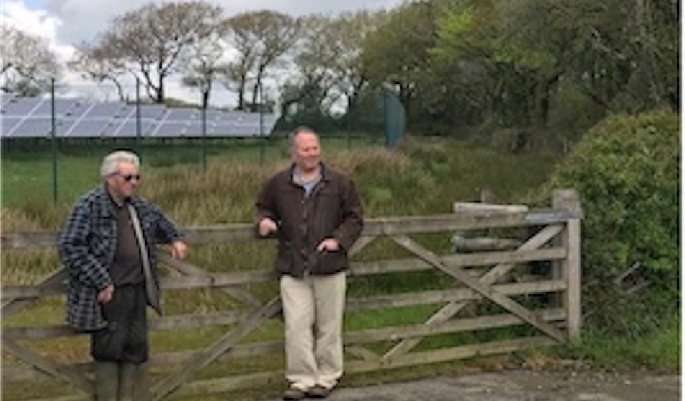 Two of the many Pyworthy residents who are against yet another solar farm (Photo: Devon CPRE) 