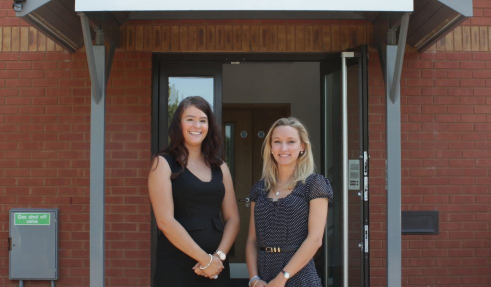 Stacey & Sophie outside new offices