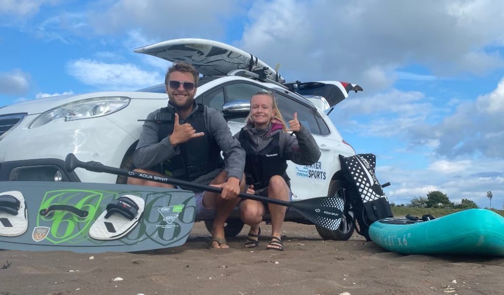 James and Emma from Shaka Watersports.