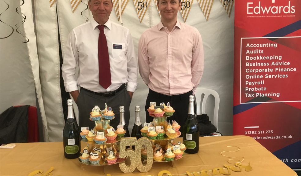 Rob Bedford alongside Partner Seb Beard, who will be taking over Rob’s client list at the Okehampton office.