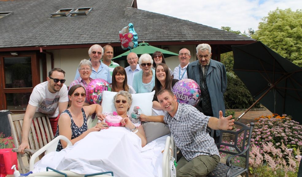 The Fisher family celebrating Gill's birthday in style!