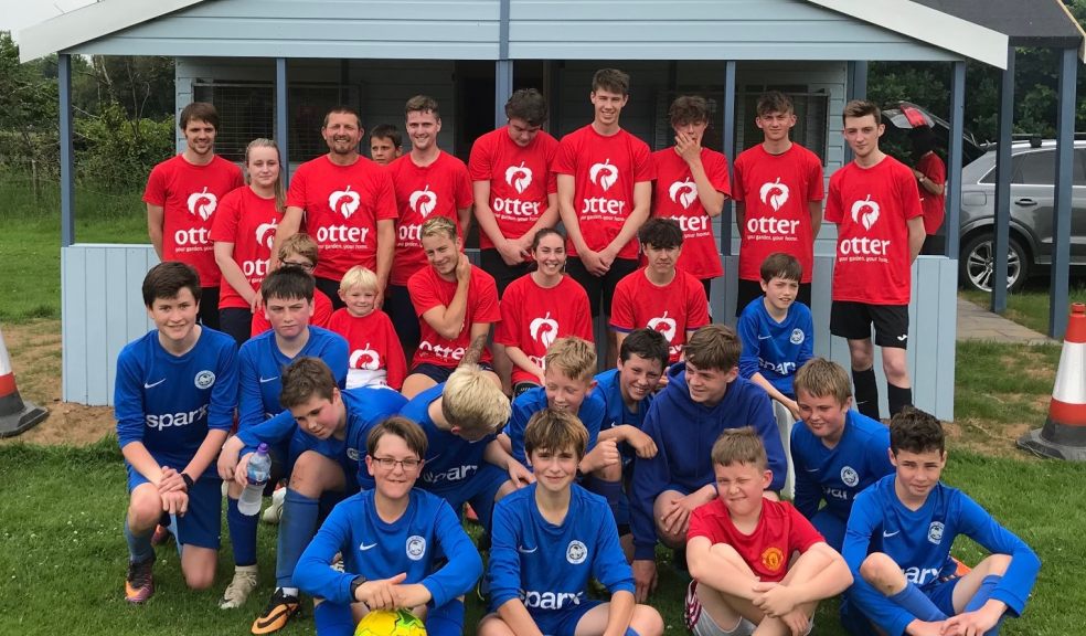The Otter team and Ottery U13 team