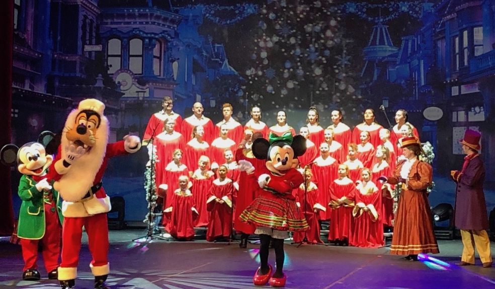 Theatretrain Exeter performing at Disneyland Paris last Christmas