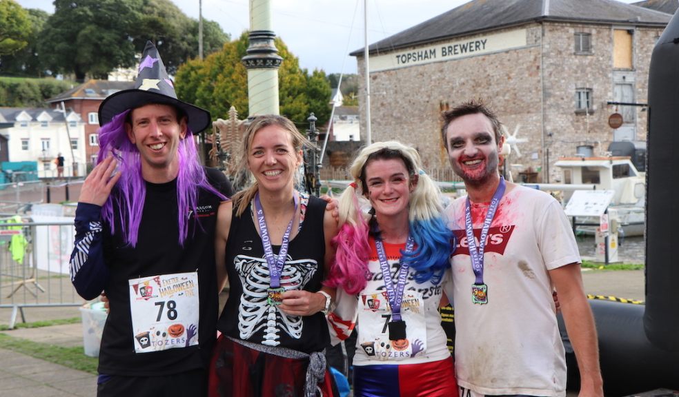 Runners got into the spooky spirit for Exeter City Community Trust's Halloween event