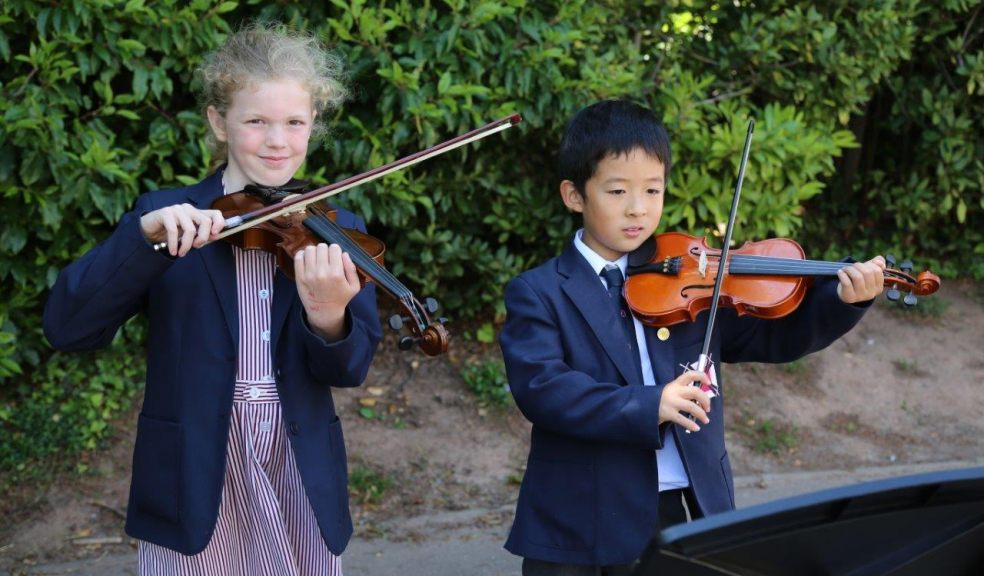 Free music lessons for Year 3 pupils at Exeter Junior School