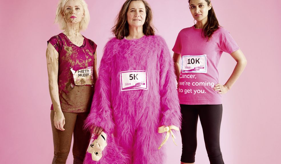 "If the gorilla can do it..." Women of all shapes, sizes and levels of fitness warm up for Race for Life in Exeter