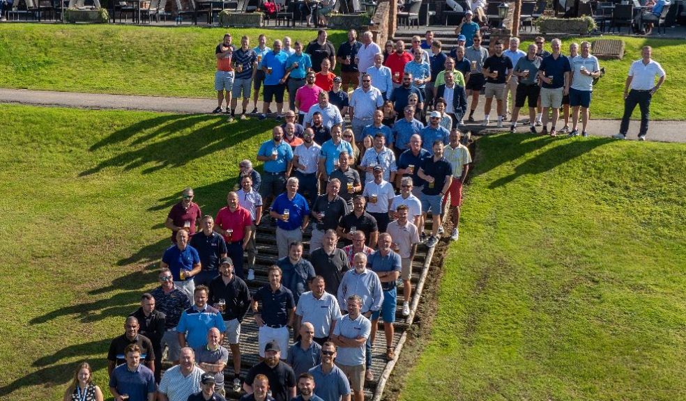 Barratt David Wilson Homes Exeter employees, sub-contractors, and families eager to contribute to great causes on the 18-hole course at Woodbury Park in Exeter
