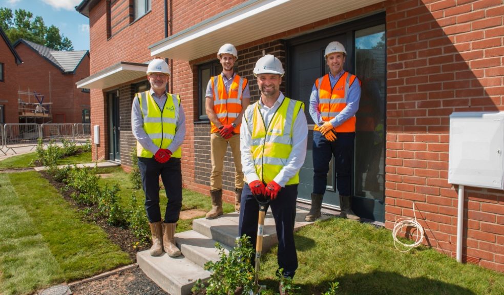 Simon Jenvey (Development Manager for Halsall), Matt Shaw (Contracts Manager for Halsall), James Bradbury (Director of Development Operations) and Andy Corp (Managing Director of Halsall)