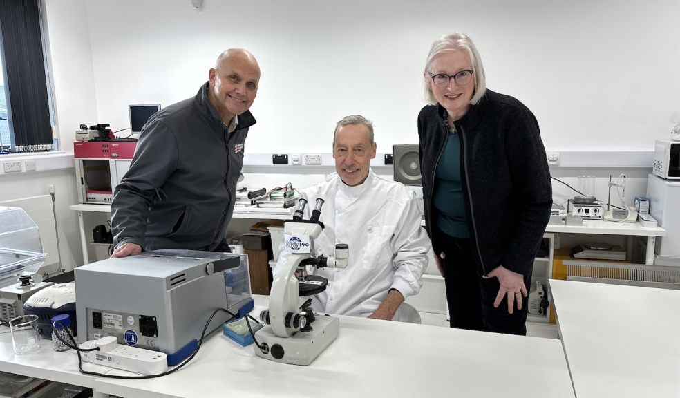 Jason Buck and Sally Basker with Andy Foster from HyphaPRO