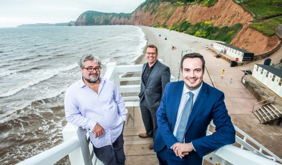 Michael Maltby, CEO and Founder, Jurassic Fibre; Matthew Galley, Head of Partnerships, Jurassic Fibre; and, Simon Jupp, MP for East Devon