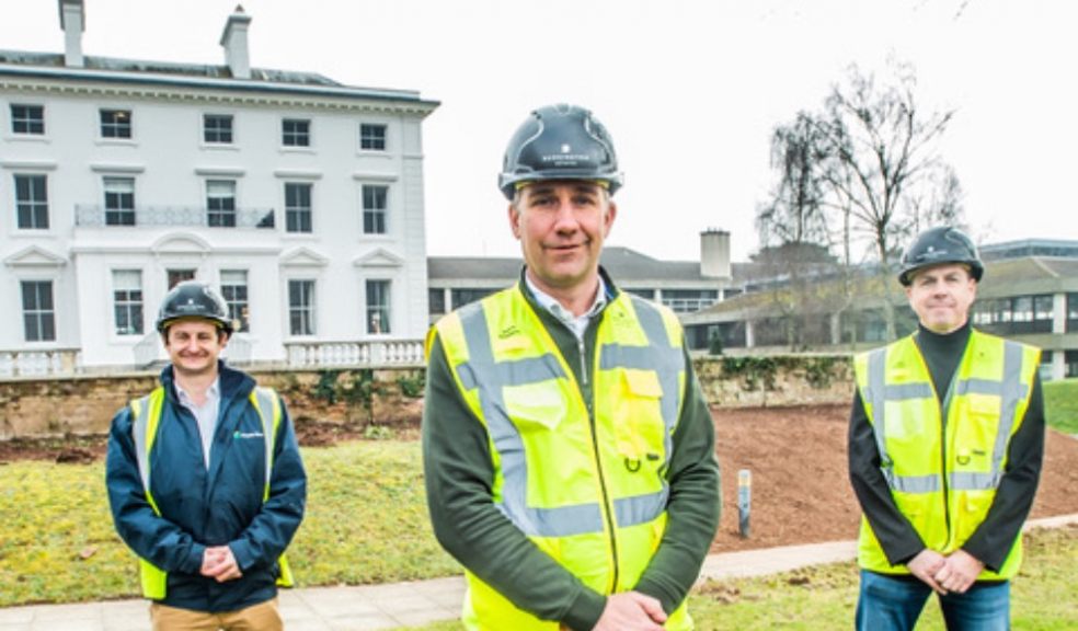 L-R: Matt Baker, Head of Business Sales, Jurassic Fibre; Matthew Bennett, Commercial Managing Director, Burrington Estates; and, Steve Garrood, Chief Commercial Officer, Jurassic Fibre.