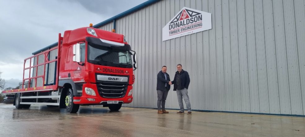 Karol Radziejowski (L) and Luke Roberts at DTEs new Exeter branch