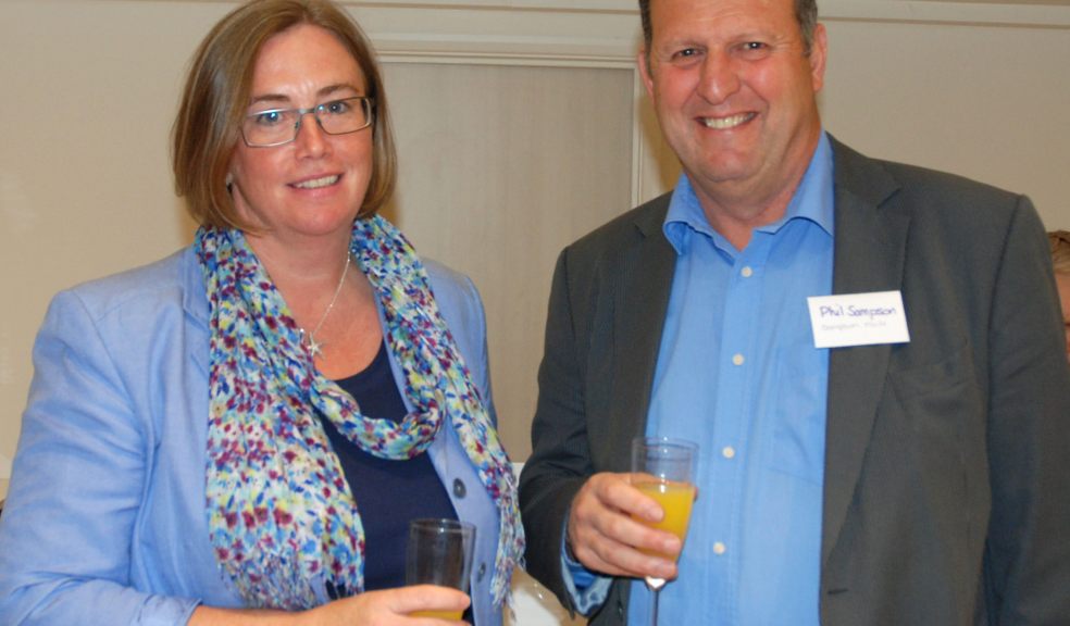Katharine Bourke and Phil Sampson