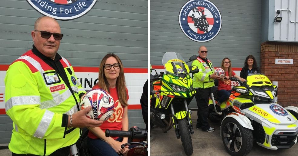 Devon Freewheelers, blood bikes, motorbike, medic