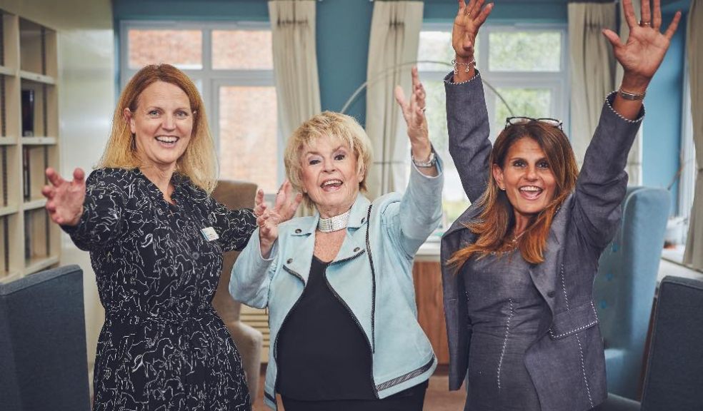 L to R - Fiona Longhurst, RVS; Gloria Hunniford; Fab Marcarian, Inspired Villages L to R - Fiona Longhurst, RVS; Gloria Hunniford; Fab Marcarian, Inspired Villages