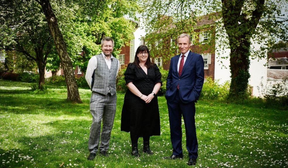 L to R Paul Webb, Lisa Lane and Michael Marsh, Thomas Westcott