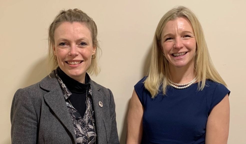 Carrie McMillan and Chloe Fox of the South West Teacher Training