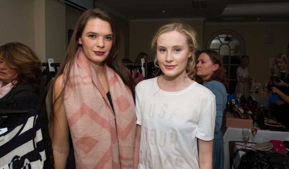 L-R-Clara George and Emily Wall of Exeter University Fashion Society.