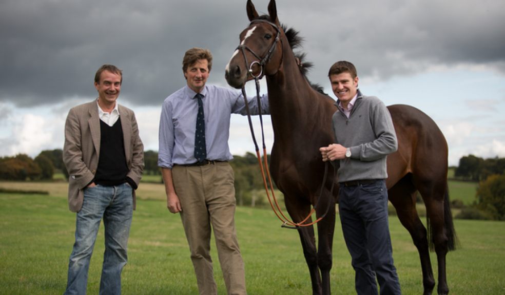 Exeter's general manager Tim Darby, Jeremy Scott and Nick Scholfield. Picture credit www.equestrianphotographer.co.uk