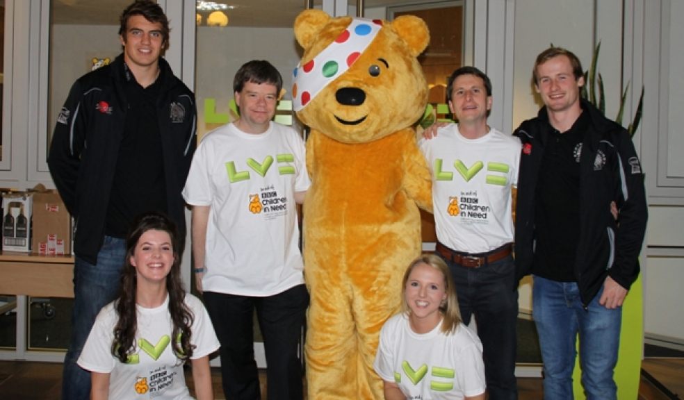 Top row (L to R) Sam Skinner (Exeter Chiefs), Steve Knight (LV=), Myles Rix (LV=), Stu Townsend (Exeter Chiefs). Sam and Stu have both played England U20’s. Bottom row (L to R) Louise Williams and Miranda Wilkinson – both from LV=