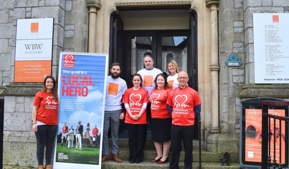 From left to right; Joy Petley (Fundraising Manager for the BHF, Harry Harley, Lydia Wall, Damien Pedley, Fiona Yellowlees, Louise Ewing , and Alex Simmonds.