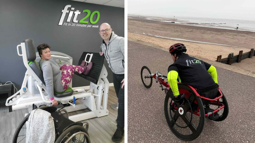 London Marathon wheel chair campion Sarah Piercy, trained by Fit20 