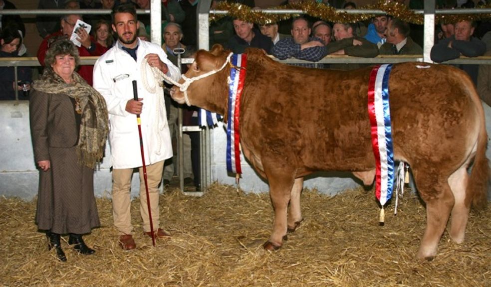 Lord Mayor of Exeter and Lewis Cook with champion. Photo: Alan Quick.