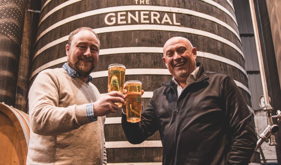 Barny Butterfield (left) owner of Sandford Orchards and Richard Smith, new Sales Director.